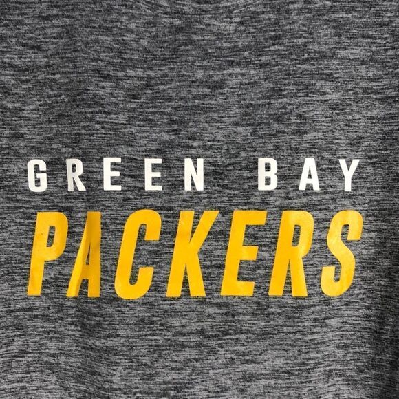 NFL MSX by Michael Strahan Heathered Gray Packers Performance Long Sleeve Medium - Picture 2 of 7